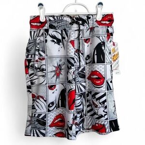 Drill Clothing NWT Board Shorts Pop Culture Comic Design Size Small